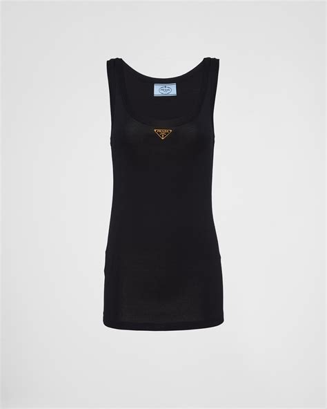 prada black tank top